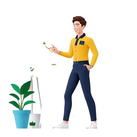 データ分析を発表するビジネスマン  AI画像