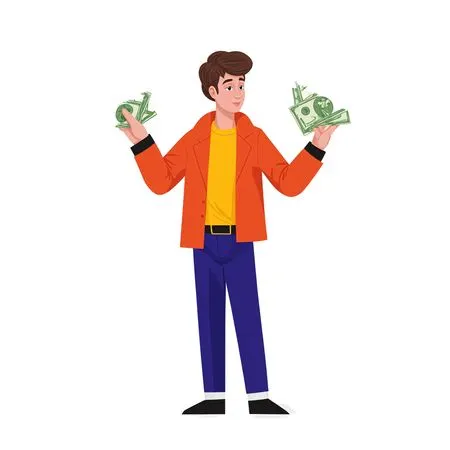 Person With Stacks Of Money  AI Image